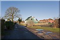 Looking along Gregory Lane towards Heathen Street, Durley