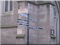 Signpost outside St. Johns Church