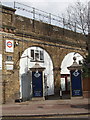 Stamford Brook Station entrance from Prebend Gardens