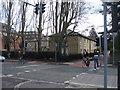 Cycle crossing looking down Gresham Road