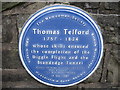 Plaque in honour of Thomas Telford