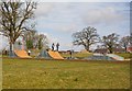 New Skateboard Park near Whitetree Farm, Horton Heath