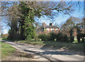 Abbey Farm viewed across Mill Lane