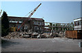 Demolition of John Ruskin School, Shirley, Croydon