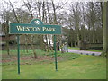 Entrance to Weston Park