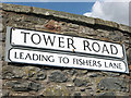 Tower Road sign