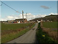 The road to Abermeurig from the B4342