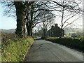 The B4342 road from Tal-sarn