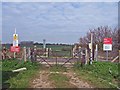 Farm track level crossing