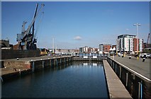 TM1643 : Prince Philip Lock, Ipswich Dock by Bob Jones
