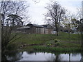 SO5781 : Stoke Court farm & pond by Row17