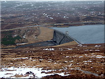 NH3470 : Loch Glascarnoch dam by Chris Eilbeck