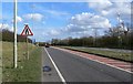 East along the A47 Uppingham Road