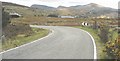 Bend in the road at the southern end of the col