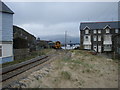 Evening train leaving Barmouth