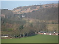 View towards Kinnaird village with the castle to the left