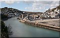 West and East Looe with the river  from Hannafore road