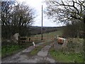 Uninviting farm gate