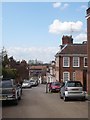 Looking down the hill from Fore Street Lodge into Old Hatfield