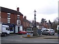 Memorial lampstandard in Audlem