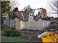 Burned out cottage