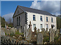 Penmain Chapel and gravestones