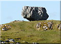 Perched boulder