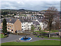 A view from the top of Hawick Motte