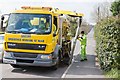 Contractors emptying drains on New Road, Swanmore