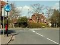 Mini-roundabout on the B1508 at Braiswick