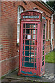 Derelict phone box at Fordingbridge Hospital