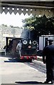 Sir Haydn arrives at Tywyn Wharf station