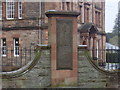 The James Buchan Brown Memorial in Selkirk