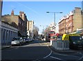 Looking up Exhibition Road