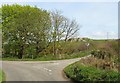 Minor road junction south of the A55