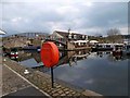 The Aspley Marina at the end of the Huddersfield Broad Canal