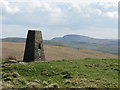 D3210 : Trig point with Agnew's Hill behind by Philip