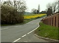 Part of the A1124, heading towards Wakes Colne