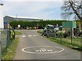 Entrance to Howfield Farm and route of the Stour Valley Walk