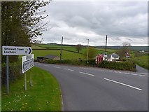 SS5937 : Wilkeys Corner on the A39 near Shirwell by Roger A Smith