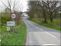 SS5937 : Shirwell on the A39 by Roger A Smith