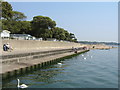 Mudeford sea wall.