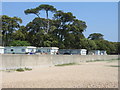 Sea wall & caravan park