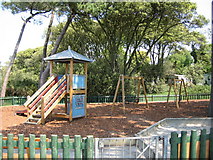 SZ1891 : Kids playground - by Mudeford car park by Mr Ignavy
