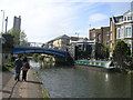 Grand Union Canal at the bridge over Great Western Road, London W9