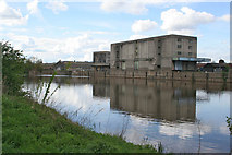 SK5838 : Old industrial building on the Trent by Kate Jewell