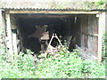 Curious machinery in shed at Sandhill Farm