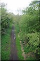 Disused railway from the Waste Lane bridge