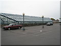 Cars on a Sunday morning atop The Meridian Centre