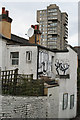 The Durrington Tower over a rooftop